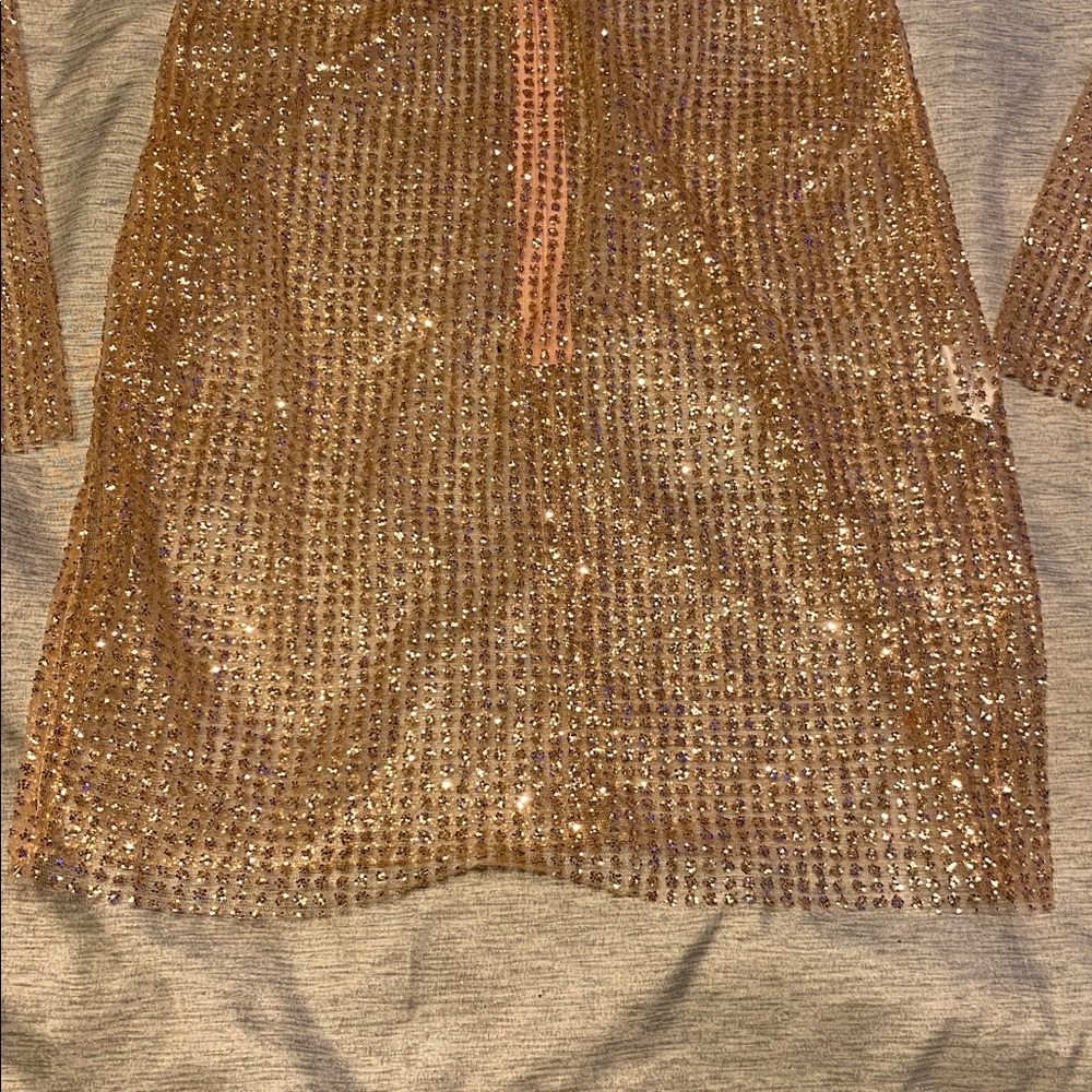 The Naked Tiger IGGY DRESS Long Sleeve Sheer Sz XS Light Pink NWT - Picture 8 of 14